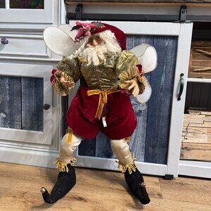 Vintage Mark Roberts Extra Large Christmas Fairy Approx 32" Red Cardinals Gold